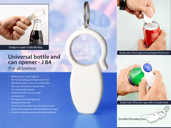 J84 - Universal bottle and can opener: For all bottles