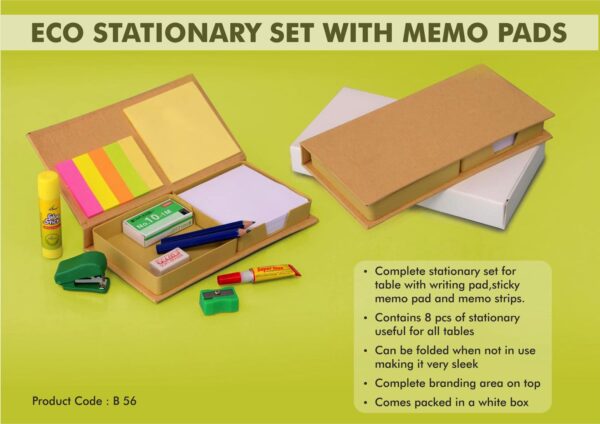 B56 - Eco Stationary set with memo pads