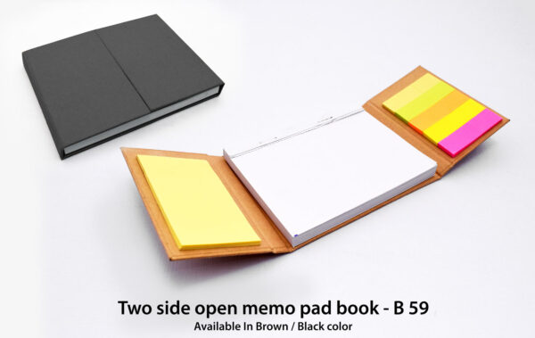 B59 - 2 side open memo pad