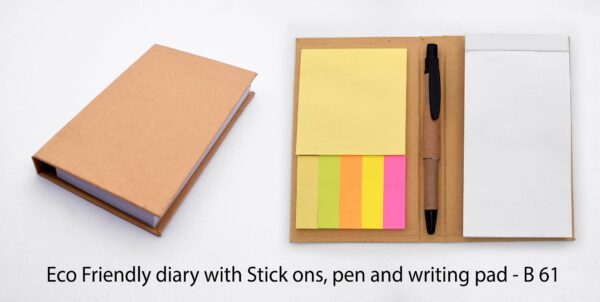 B61 - Stick on diary with pen