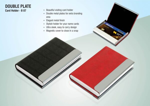 B87 - Double plate card holder