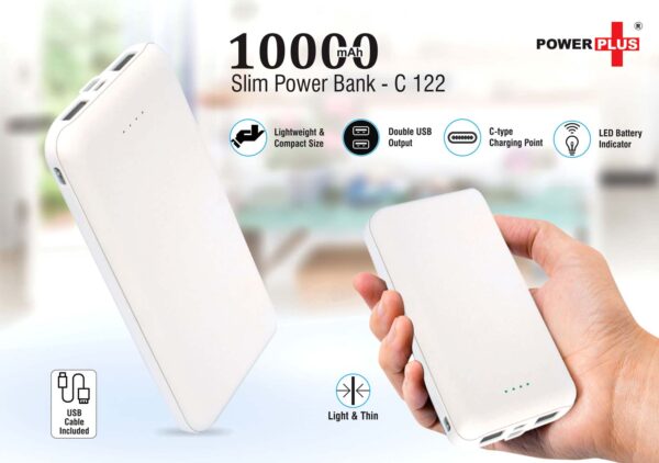 C122 - Slim Power bank 10,000 mAh