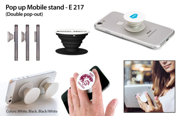 E217 - Pop up Mobile stand (Double pop out)