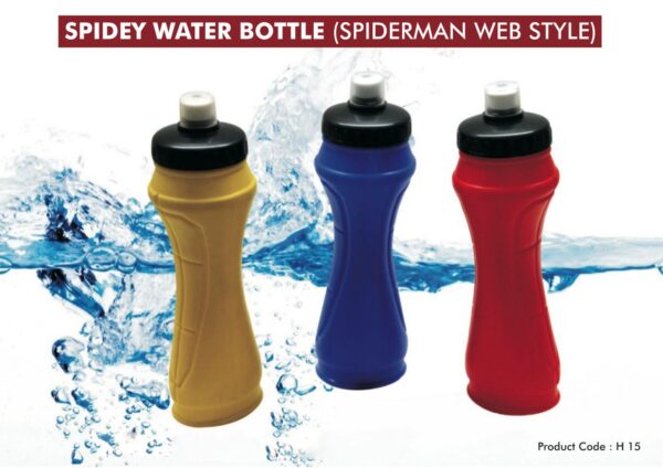 H15 - Spidey Water Bottle (Spiderman web style)