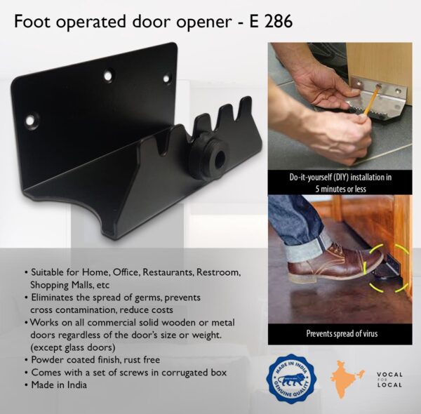 E286 - Foot operated door opener | Screws Included