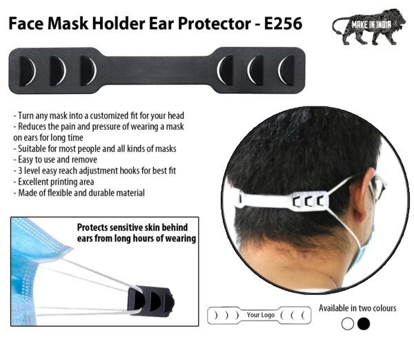 E256 - Face Mask Holder | Ear Protector (Hook Style)