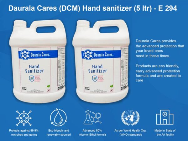 E294 - Daurala Cares (DCM) Hand sanitizer (5 ltr)