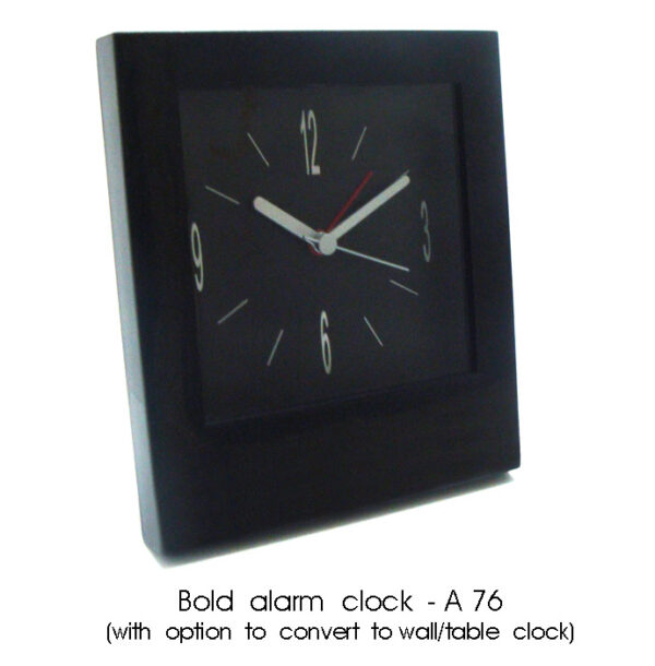 A76 - Bold alarm clock (with option to convert to wall / table clock)