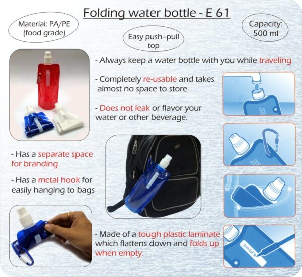 E61 - Folding Water Bottle