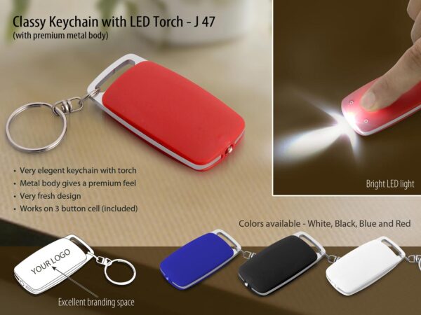 J47 - Classy Keychain with LED Torch