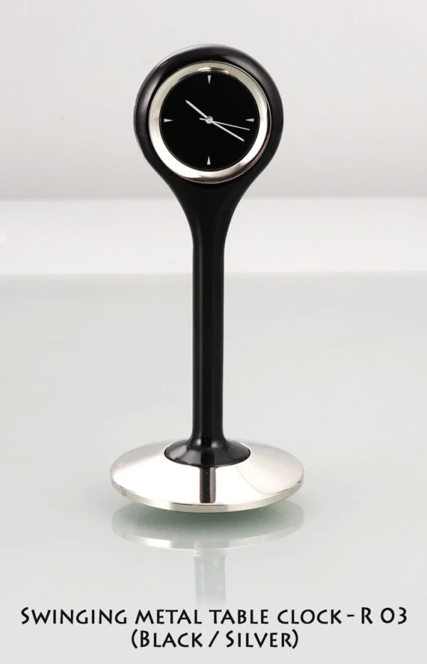 R03 - Swinging Metal table clock