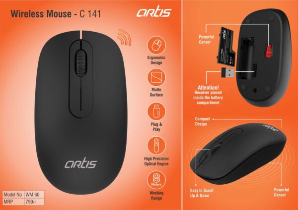 C141 - Artis Wireless mouse (WM60) (MRP 799)