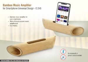 E245 - Bamboo Music Amplifier for Smartphones | Universal Design