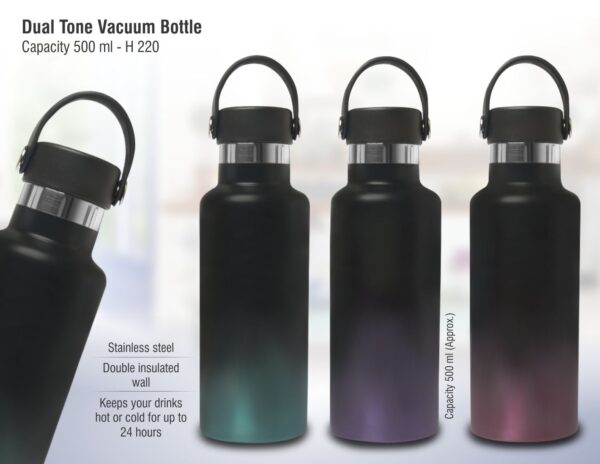 H220 - Dual tone Vacuum bottle | Capacity 500 ml