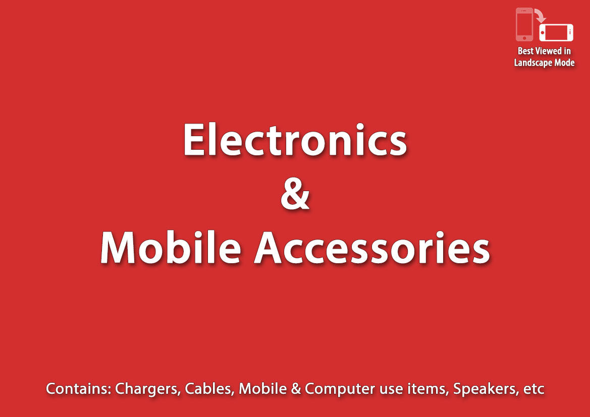 Electronics and mobile accessories