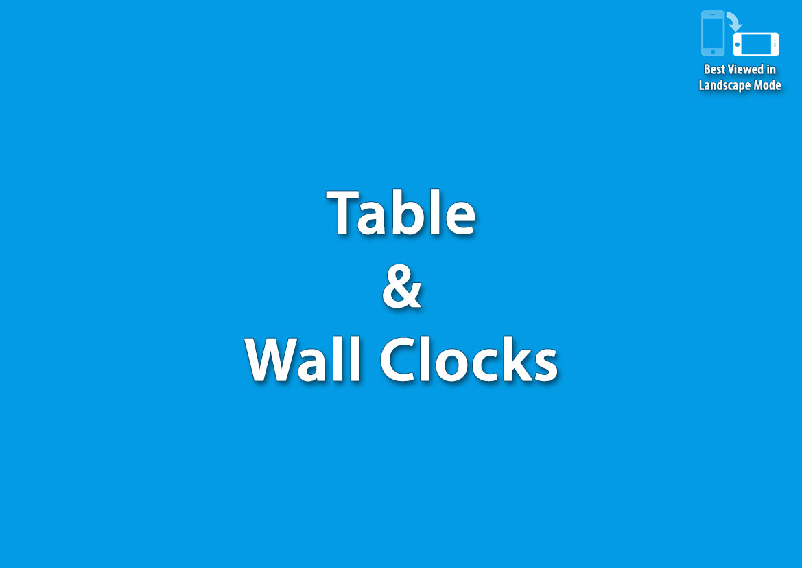 Table & wall Clocks