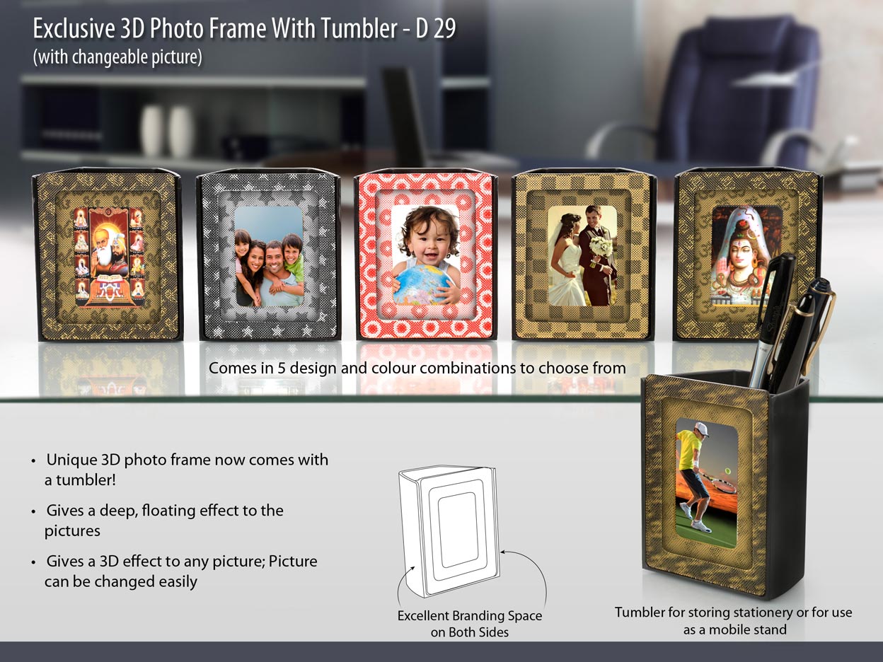 D29 - 3D photo frame Tumbler