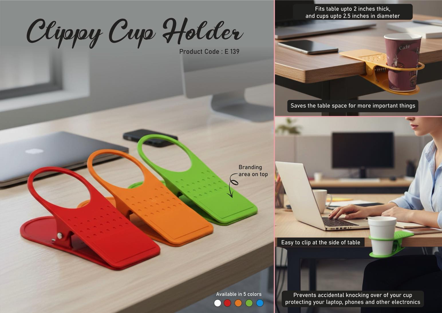 E139 - Clippy cup holder