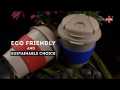 Bamboo Coffee mug: Eco friendly mug with flip top Lid and Anti-Scald sleeve
